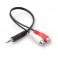 Conversor / Adaptador Audio Jack 3.5mm Macho para RCA Stereo Femea