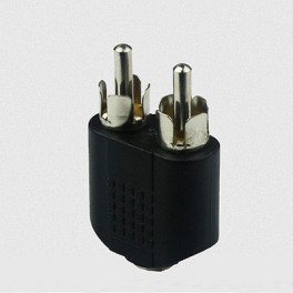 Conversor / Adaptador Audio Jack Dual RCA Macho para 3.5mm Femea