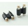 Conversor / Adaptador Audio Jack Dual Port RCA para Dual Port Femea
