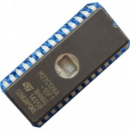 EPROM IC M27C128A-10F1, M27C128A CDIP-28
