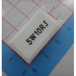 5W10RJ Resistências Cerâmica 5W 10 Ohm