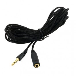 Adaptador Extens&atilde;o Audio Jack Macho para Femea 3.5mm