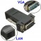 Adaptador Extens&atilde;o VGA Macho para Cabo LAN CAT5, CAT5e, CAT6, RJ45 Femea 