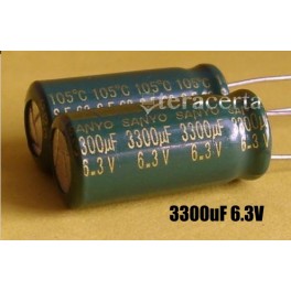 Condensador Eletrolitico 3300uF 6.3V