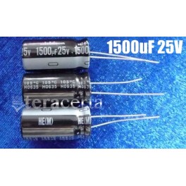 Condensador Eletrolitico 1500uF 25V