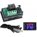 Modulo Termostato encastravel LED duplo DC12V Digital -50ºC 110ºC