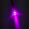 LED 5mm cristal Violeta / Rosa 12V pre-cablado