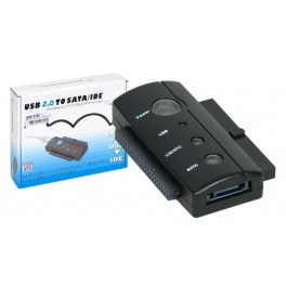 Adaptador USB 2.0 IDE/SATA para 2.5" e 3.5" com alimentação