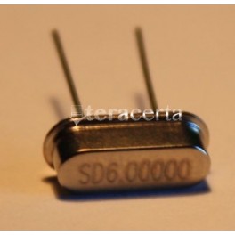 Cristal oscilador quartzo 6.00000 MHz