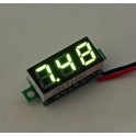 Modulo led verde 0,28" micro voltimetro dc 3,50V a 30V 