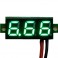 Modulo led verde 0,28" micro voltimetro dc 3,50V a 30V 