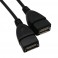 Adaptador USB 2.0 Macho p/ Dual USB 2.0 Femea