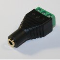 Adaptador DC Jack Femea p/ Conector Parafuso 3 Pinos 