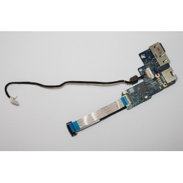 Peças Placa Ficha DC Jack RJ45 com Cabo Lenovo ThinkPad Edge E531A NS-A046