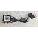 Peças Ficha DC Jack com Cabo Dell Latitude E5440 E6440 DC30100NP00