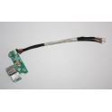 DAOAT8TB8F2 Placa DC Power Jack e USB HP DV6000 DV6100 DV6200 DV6300 