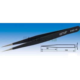 Vetus pinça anti estática anti magnética esd-10 