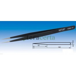 Vetus pinça anti estática anti magnética esd-11 