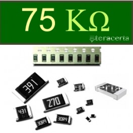 Resistência SMD 75 K Ohm