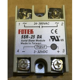 Rele solid state ssr acdc comando dc 3v aos 32v carga ac 24v aos 380v  