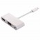 Adaptador / Conversor USB-C 3.1 para USB 2.0 HDMI FHD VGA c/ Audio 