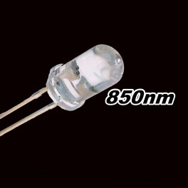 5X led 5mm cristal IR infravermelhos 850nm