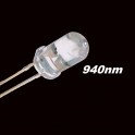 5X led 5mm cristal IR infravermelhos 940nm