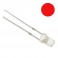 5X Led 3mm cristal vermelho alto brilho 