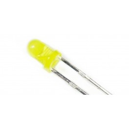 5X Led 3mm amarelo difuso