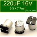 Condensador Electrolitico Aluminio SMD 220uf 16V