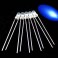 5X Led 3mm cristal azul alto brilho