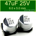 Condensador Electrolitico Aluminio SMD 47uF 25V
