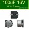 Condensador Electrolitico Aluminio SMD 100uF 16V