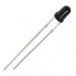 5X Led 3mm 940nm IR receptor / detector de infravermelhos