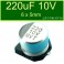 Condensador Electrolitico Aluminio SMD 220uF 10V
