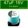 Condensador Electrolitico Aluminio SMD 47uF 16V