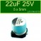 Condensador Electrolitico Aluminio SMD 22uF 25V