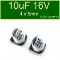 Condensador Electrolitico Aluminio SMD 10uF 16V