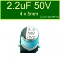 Condensador Electrolitico Aluminio SMD 2.2uF 50V