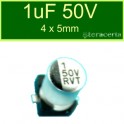 Condensador Electrolitico Aluminio SMD 1uF 50V