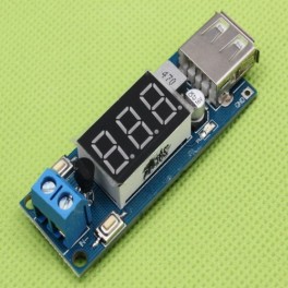 Modulo dc-dc step down display led voltimetro 5v para carregador ou diy arduino raspberry 