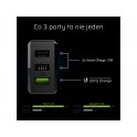 3-port charger GC ChargeSource3 3xUSB 30W with fast charging Ultra Charge i Smart Charge