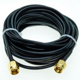 10Mts RG174 SMA MALE to SMA MALE Coax RF Extension Cable Jumper Pigtail