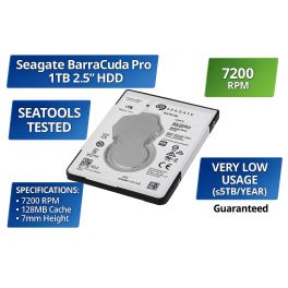 Seagate BarraCuda Pro 1TB 2.5" HDD &ndash; ST1000LM049