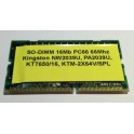 So-dimm 16mb pc66 66mhz kingston nw2039u pa2039u ktt650/16 ktm-2x64v/spl 