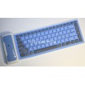 Mini Teclado Silicone Bluetooth Dobrável Waterproof.