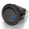 Botao redondo ON OFF 12V com led Azul carro barco caravana mota 