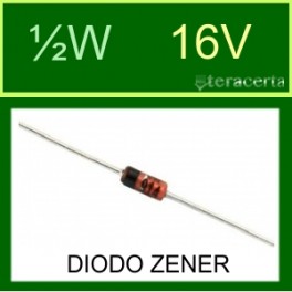 Diodo Zener ½W 16V