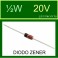 Diodo Zener ½W 20V