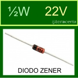 Diodo Zener ½W 22V